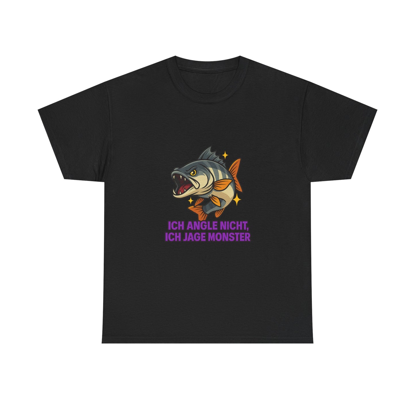 🎣 Funny Fishing T-Shirt – „Ich angle nicht, ich jage Monster“