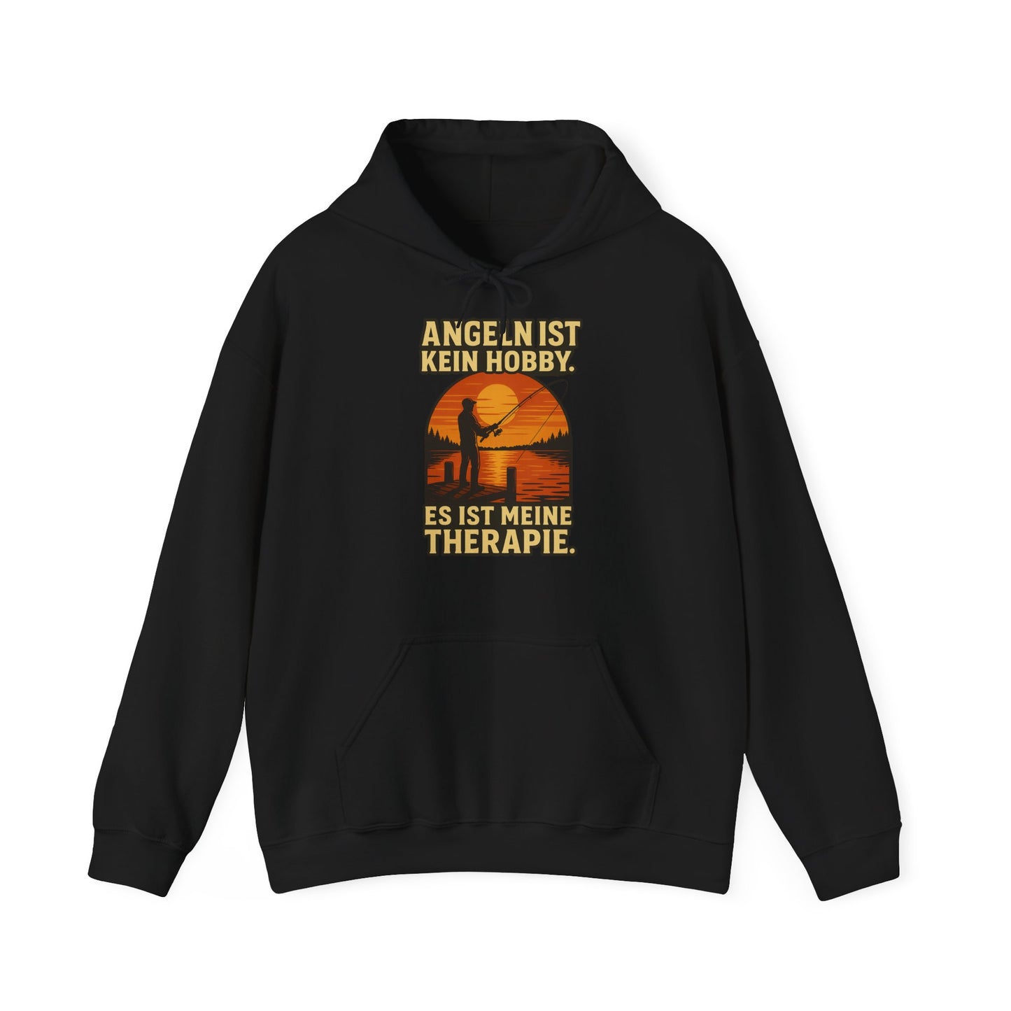 🎣 Fishing Therapy Unisex Hoodie – Das perfekte Geschenk für Angler