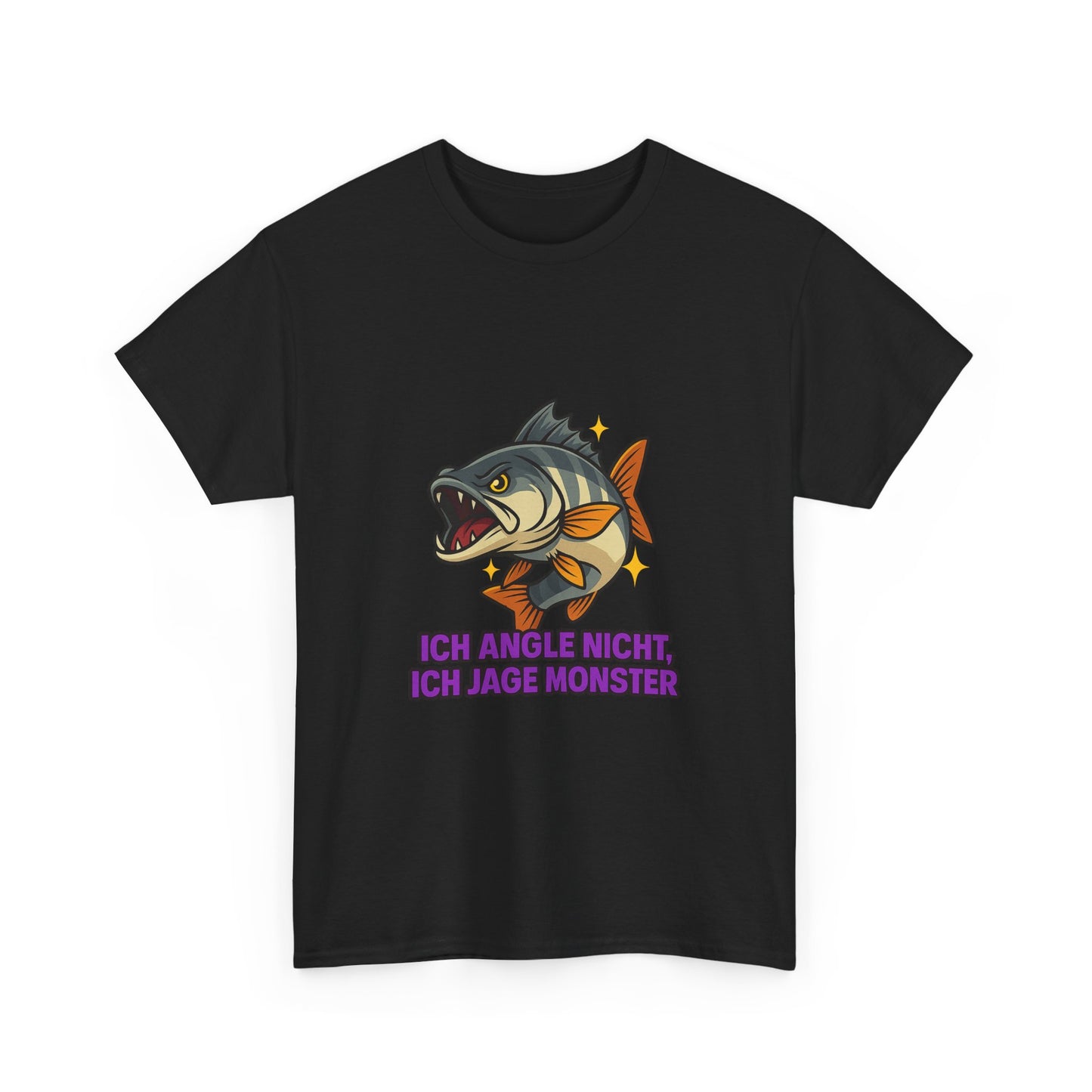 🎣 Funny Fishing T-Shirt – „Ich angle nicht, ich jage Monster“
